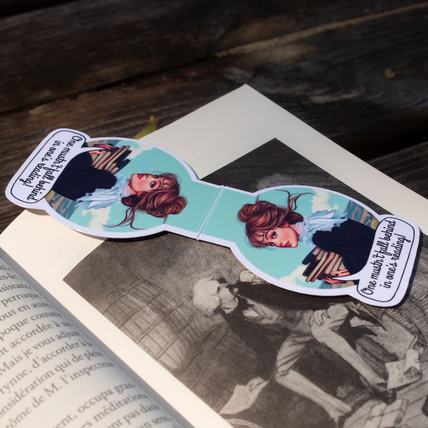 One Mustn’t Fall Behind – Magnetic Bookmark