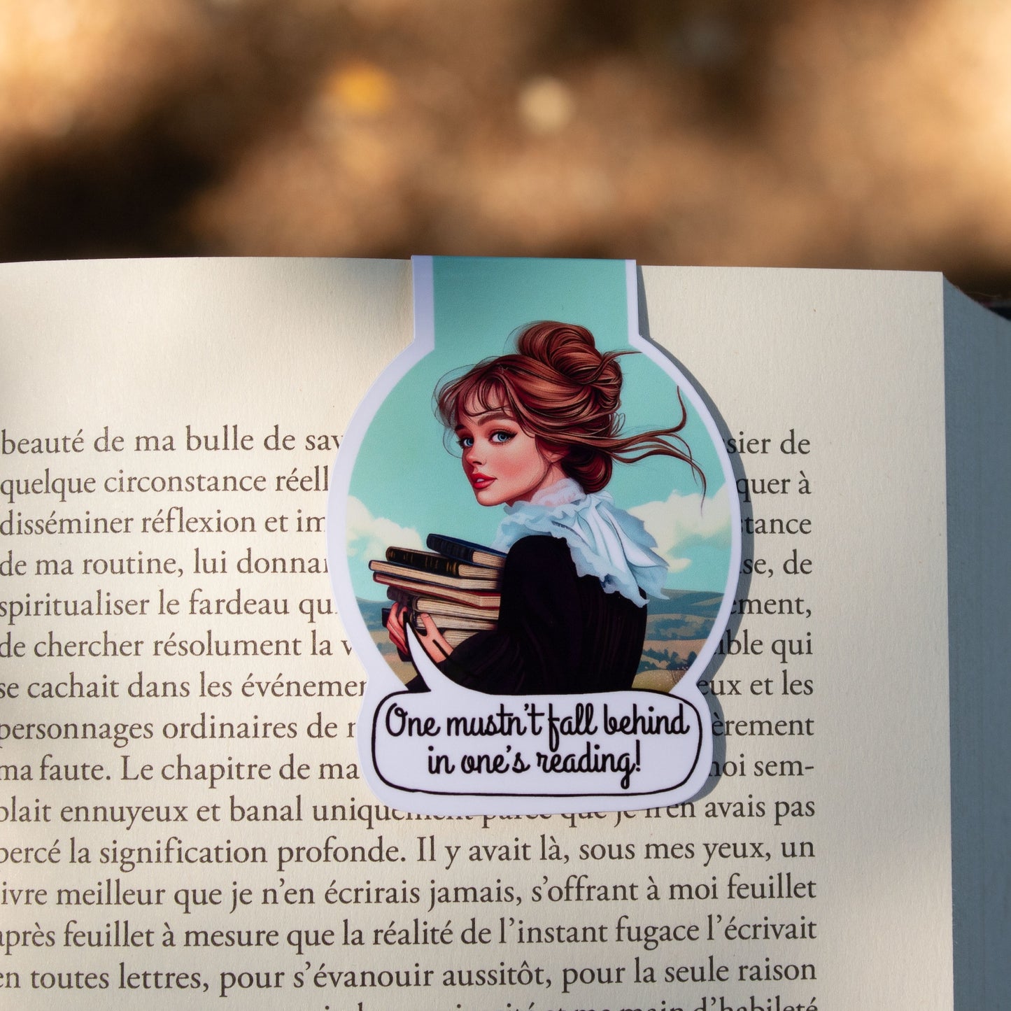 One Mustn’t Fall Behind – Magnetic Bookmark