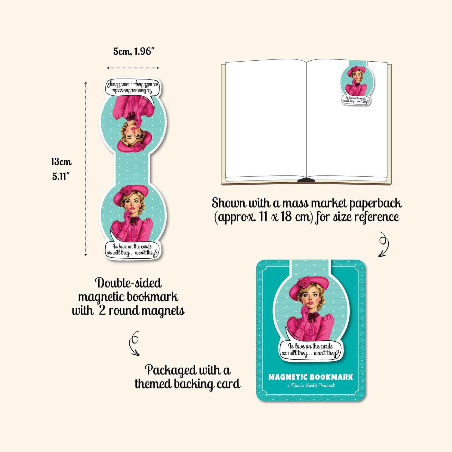 Will They, Won’t They? Magnetic Bookmark
