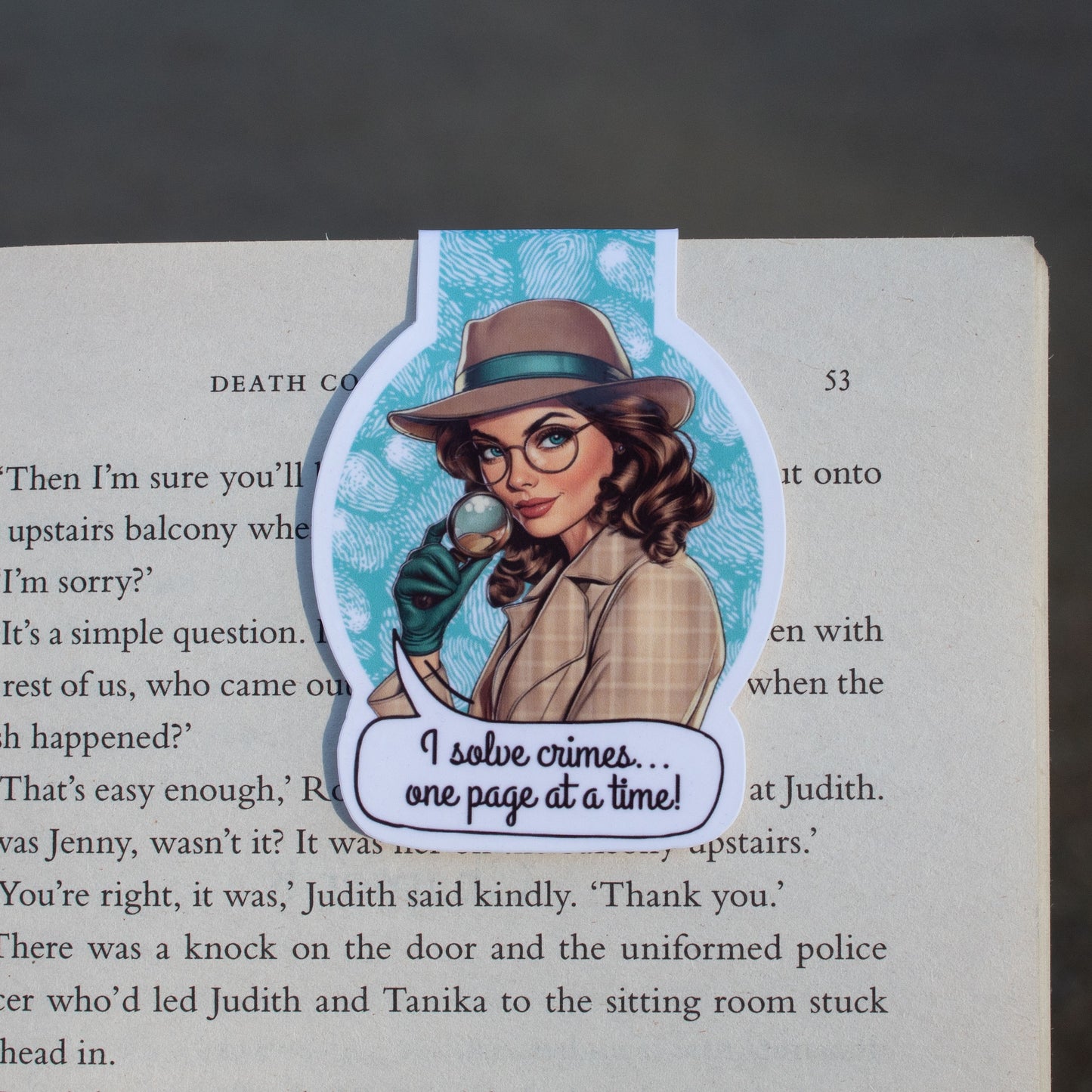 I Solve Crimes - Magnetic Bookmark
