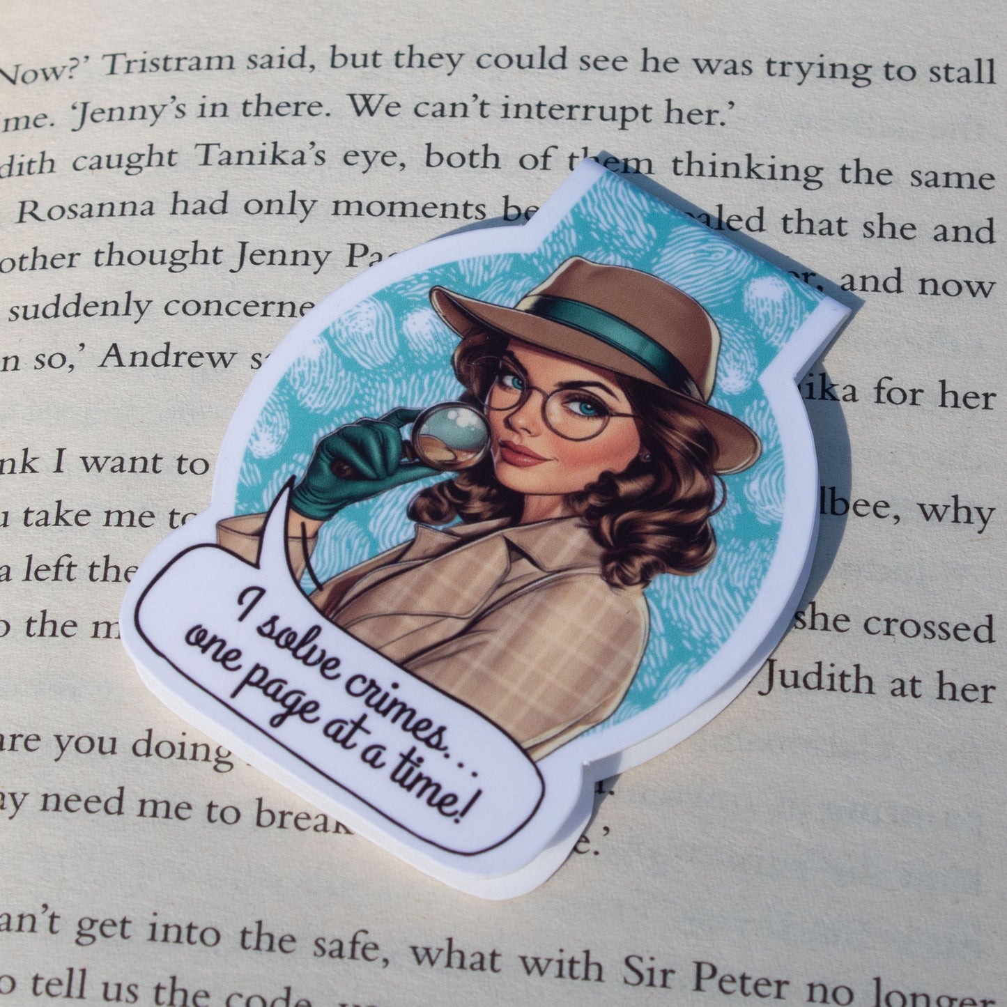 I Solve Crimes - Magnetic Bookmark