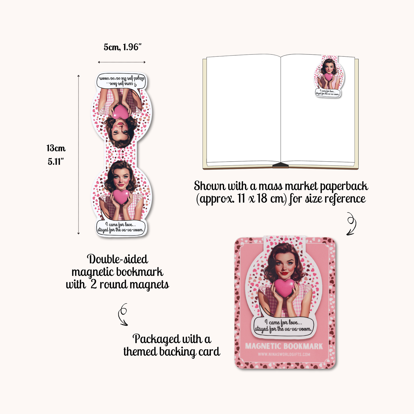 Magnetic Bookmark - Va Va Voom