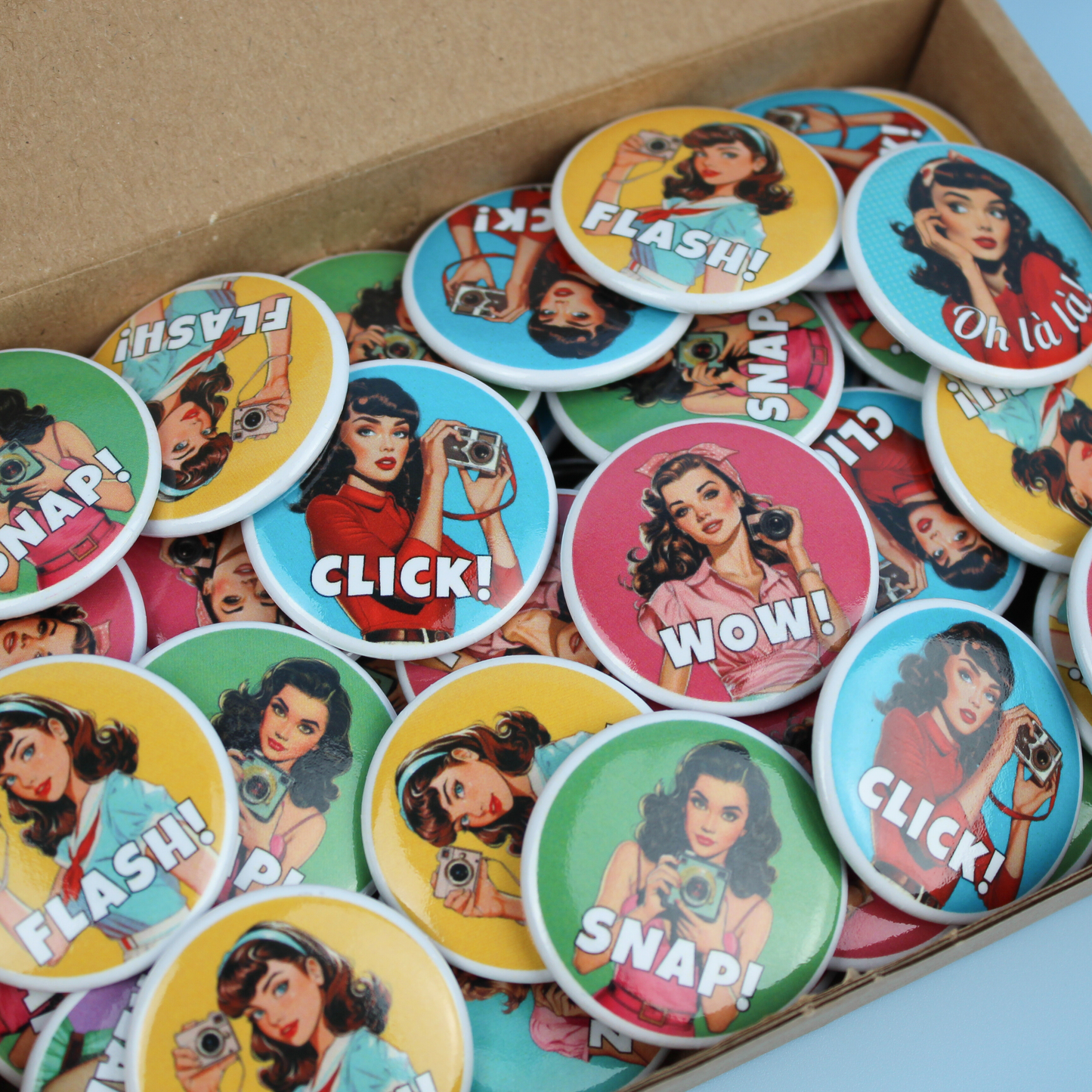 Picture Perfect Badge Set, 4 pcs, 38mm (1.5")