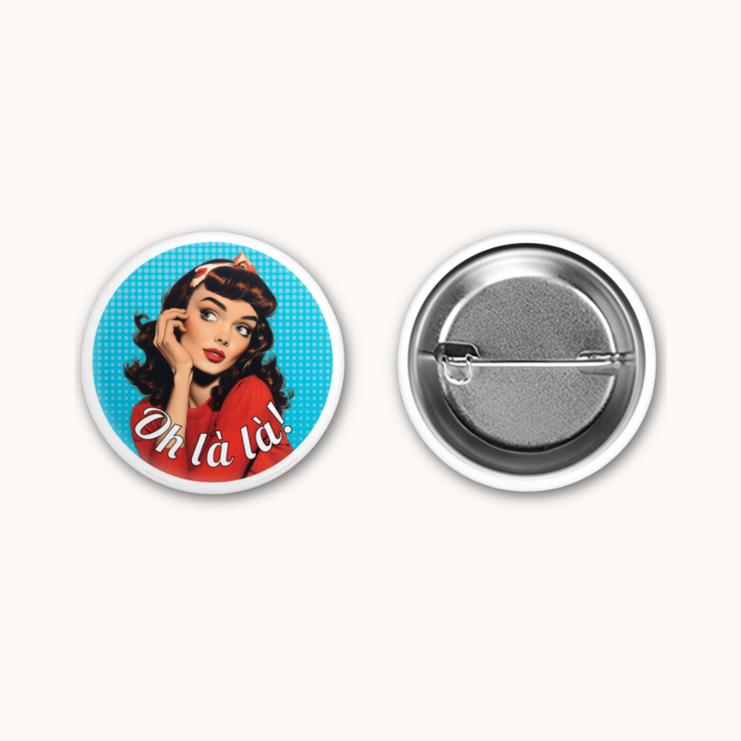 Oh là là! Pinback Button