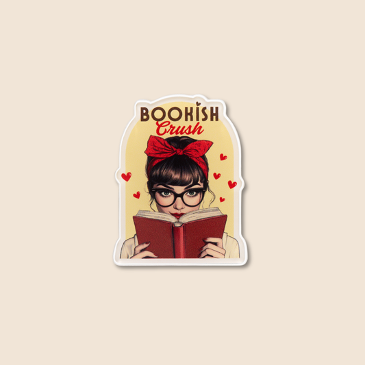 Acrylic Pin Badge 'Bookish Crush'