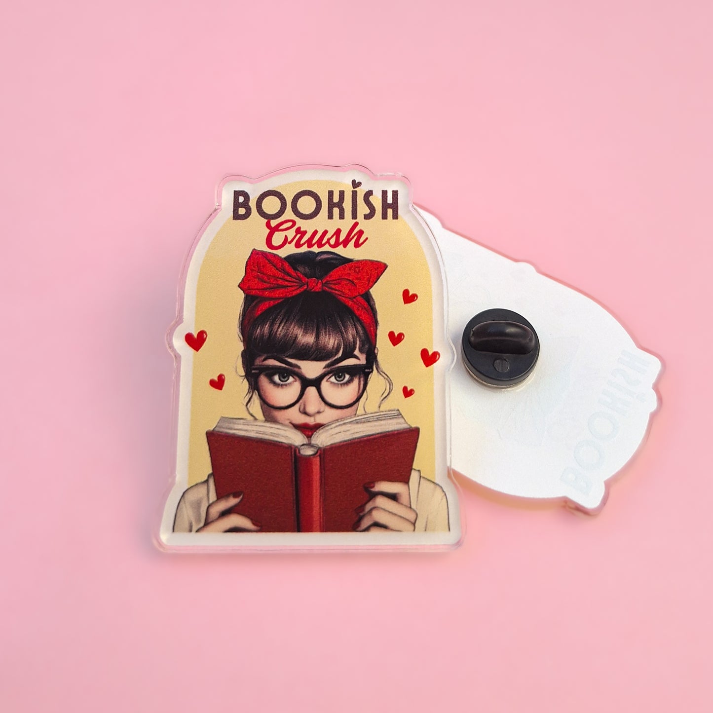 'Bookish Crush' Pin