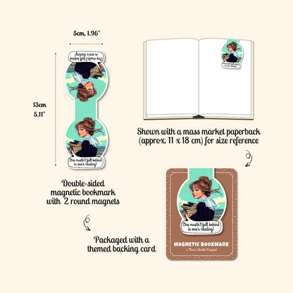 One Mustn’t Fall Behind – Magnetic Bookmark