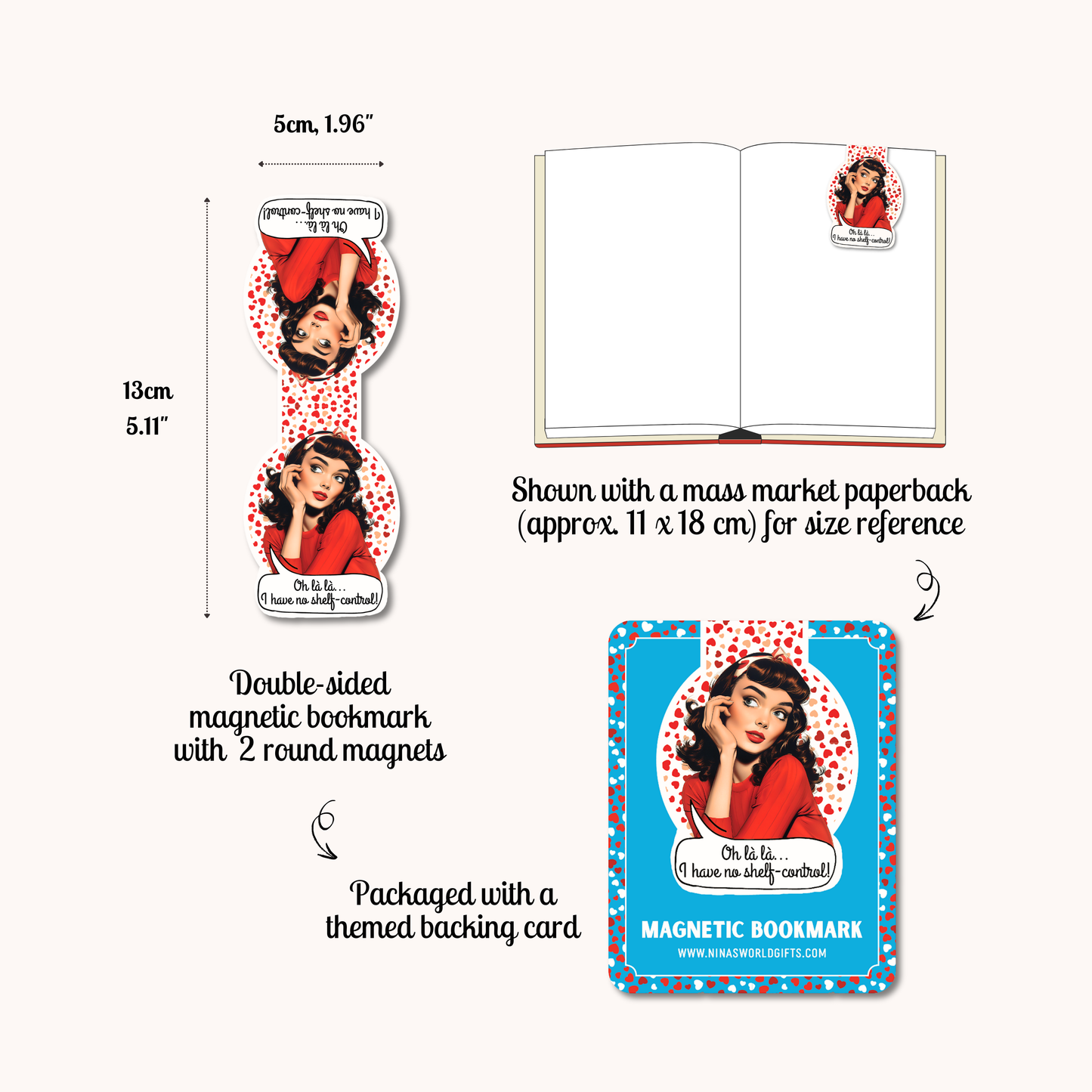 Magnetic Bookmark - Oh là là