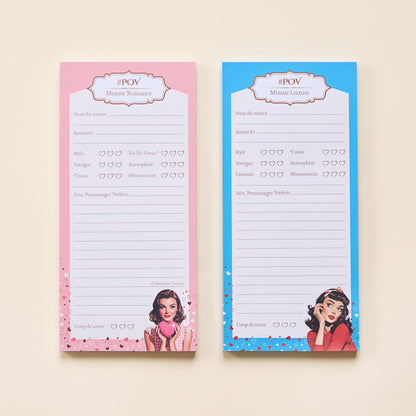 carnets de lecture, bloc-notes, retro, vintage, style années 50