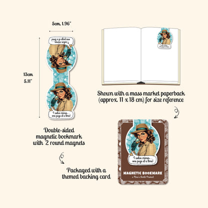 I Solve Crimes - Magnetic Bookmark